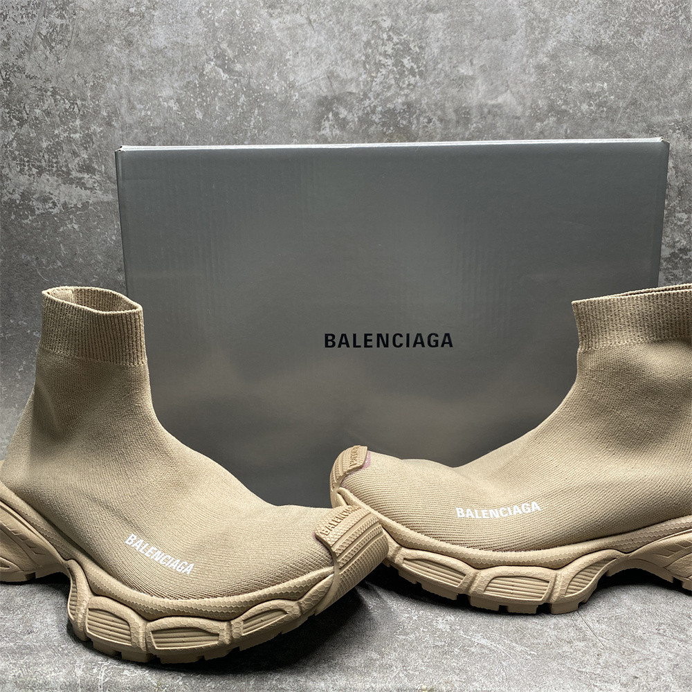 Balenciga 3XL Beige Sock Sneaker