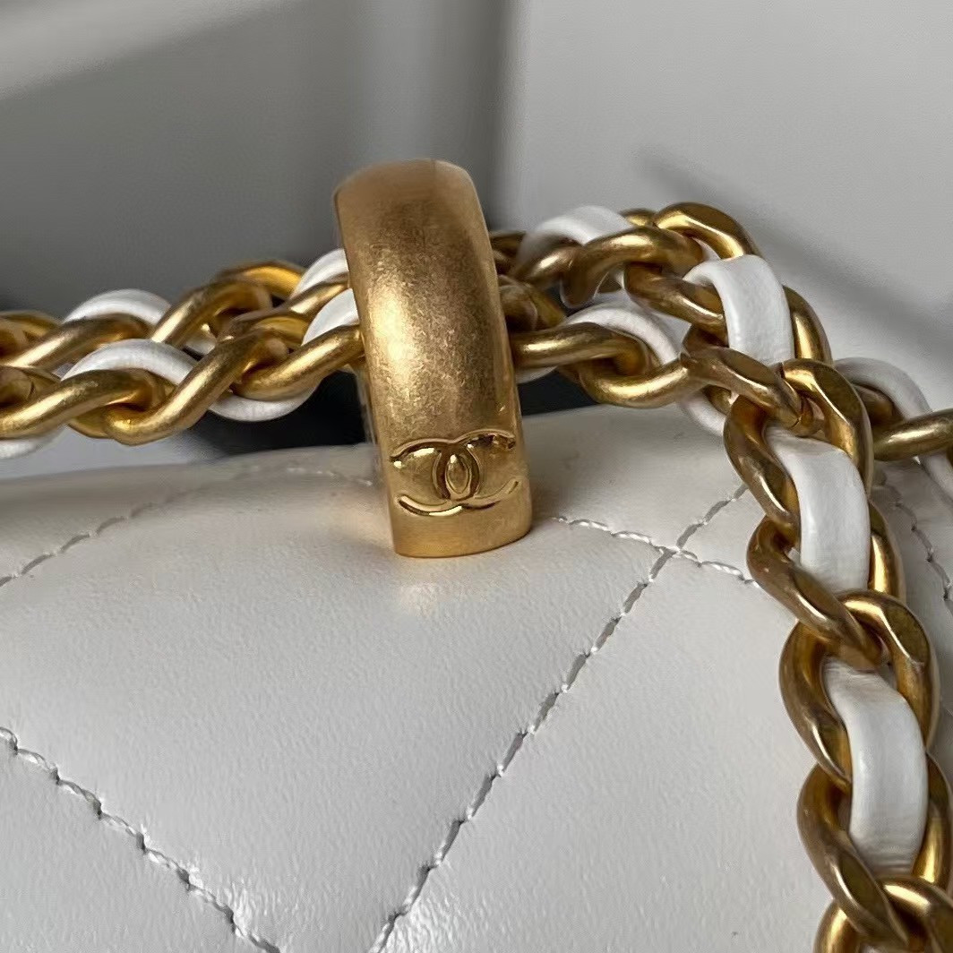 Ch*el 24c flap bag as2649 12x19x8cm