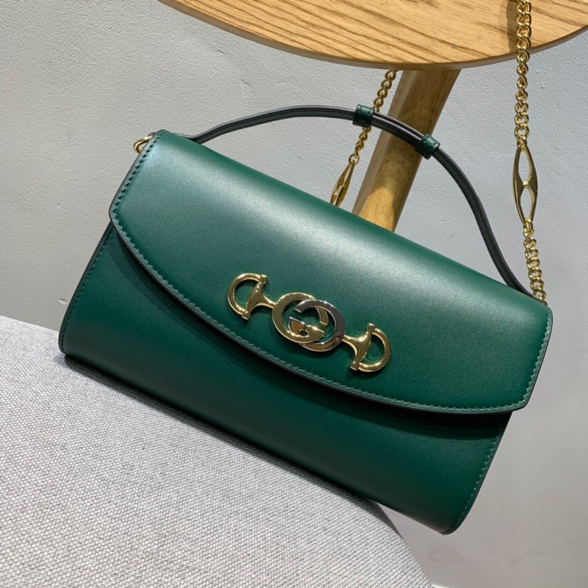 G*u*i zumi smooth leather small shoulder bag