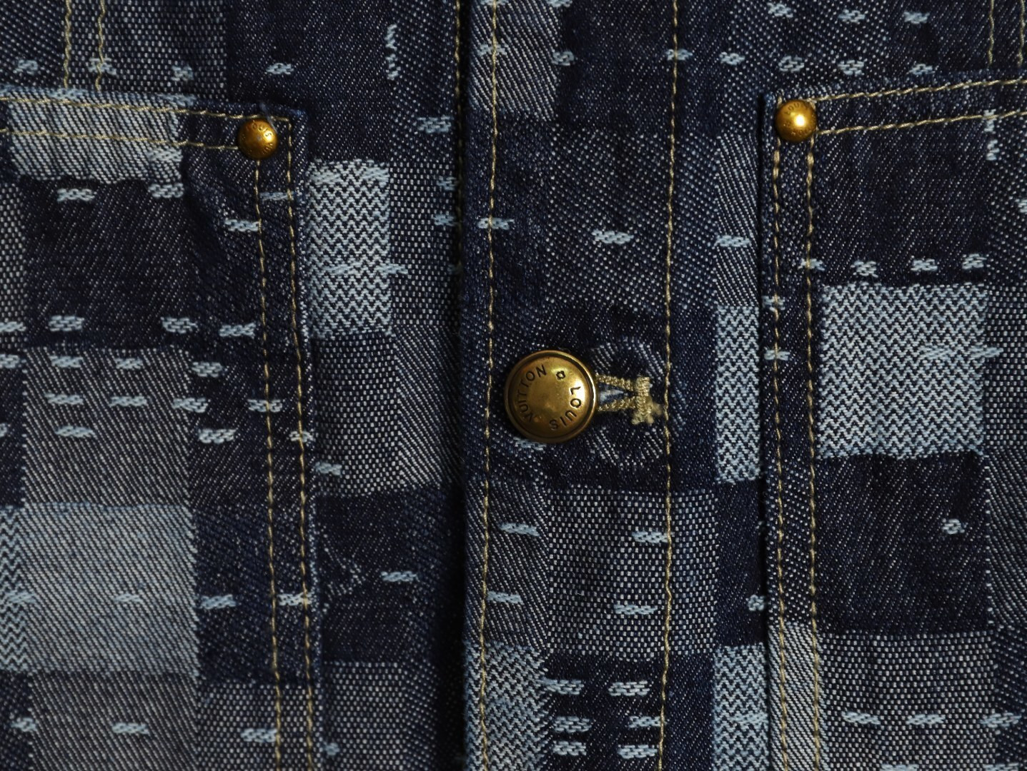 l0*is V*t0n 25fw denim jacket suit