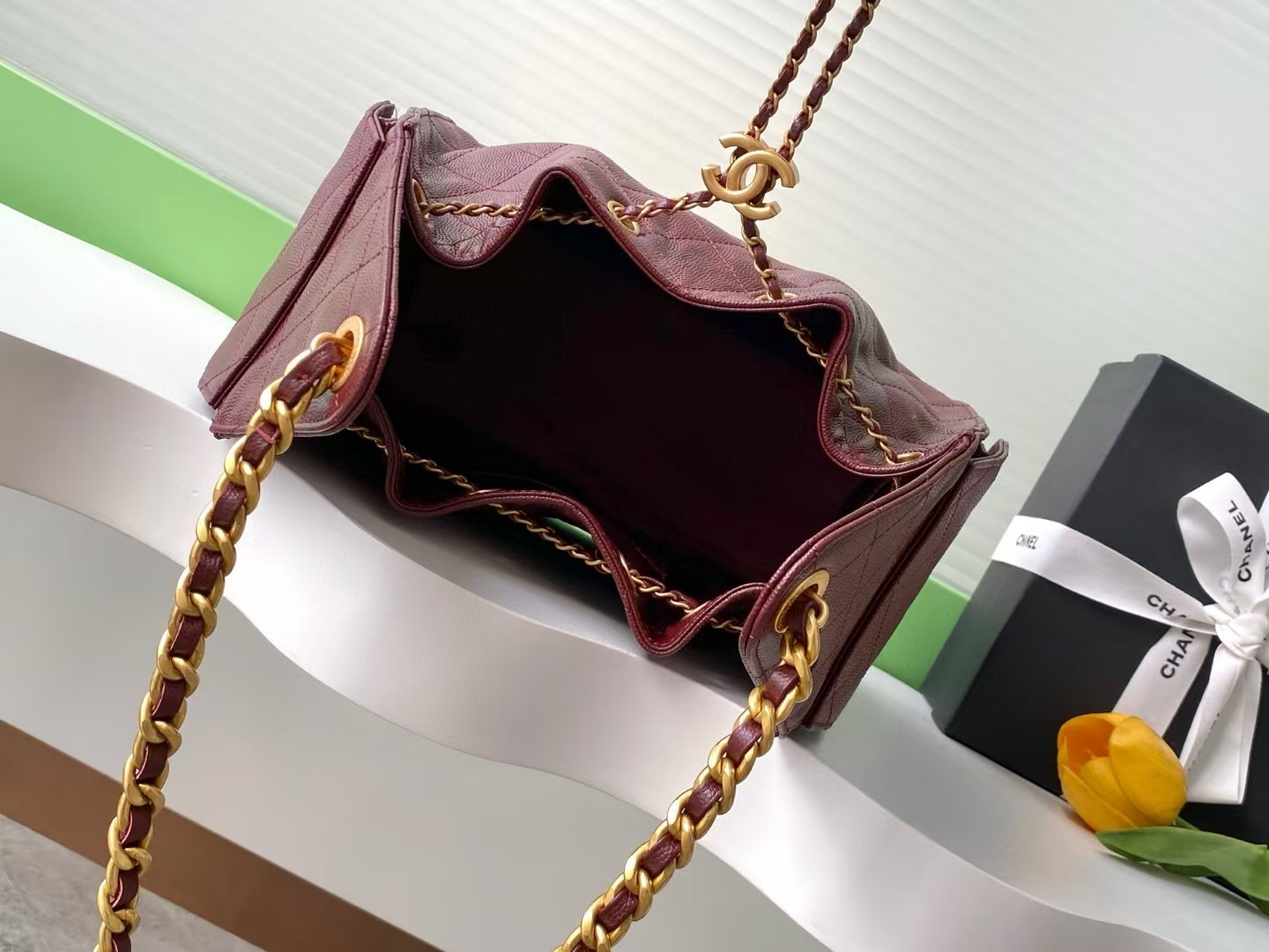 Ch*el 25c bucket bag 26x30x14cm