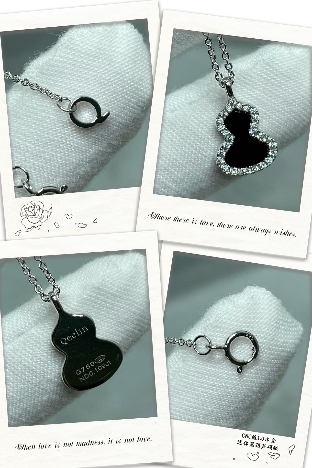 Qeelin Mini Gourd Necklace