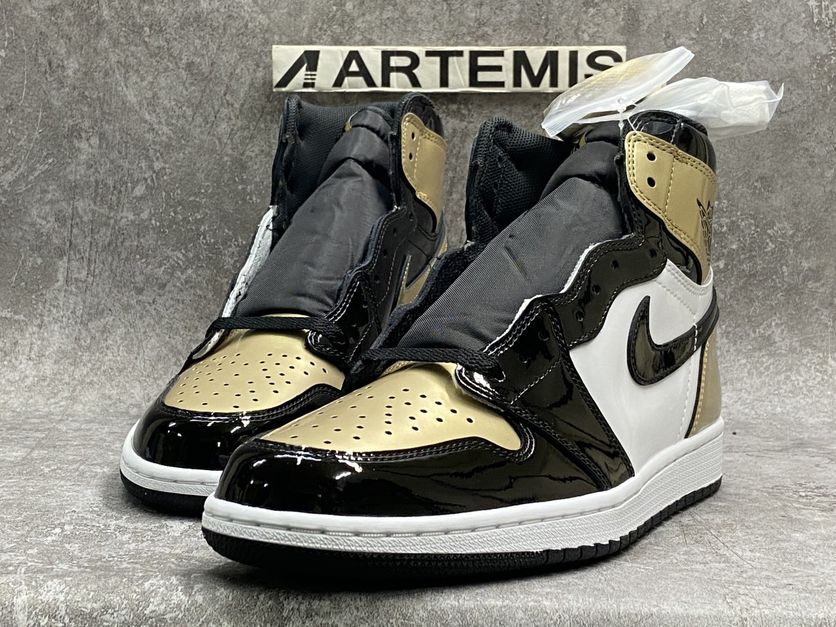 Air Jordan 1 Retro High NRG Patent Gold Toe