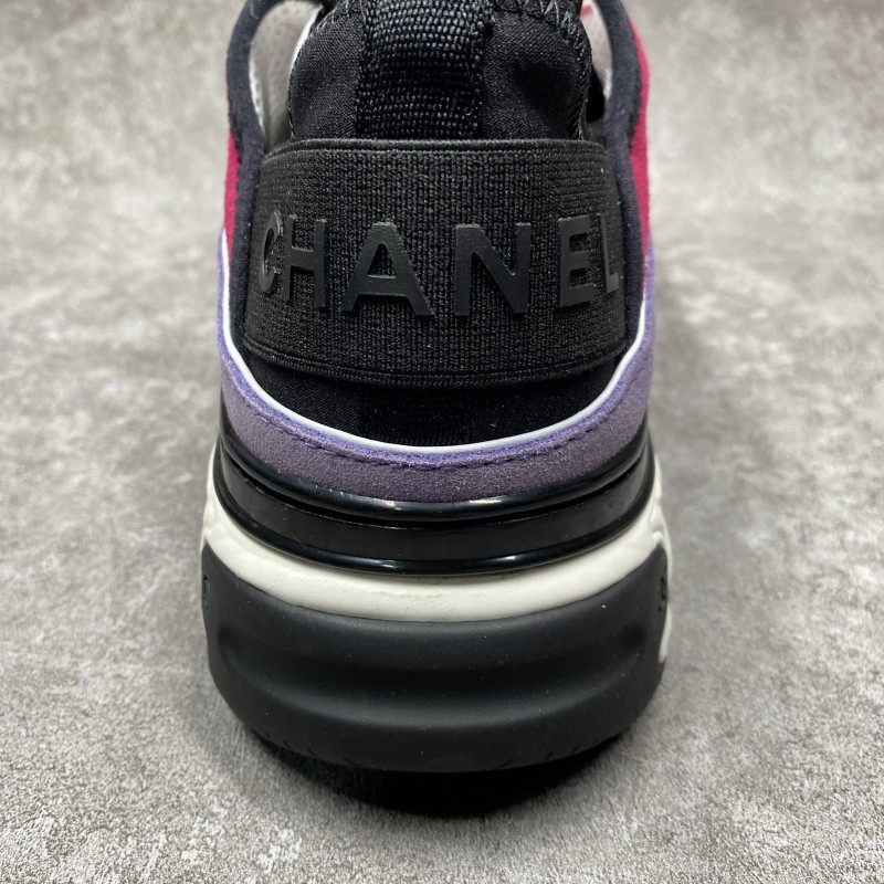 Channel Trainer Sneaker In Purple