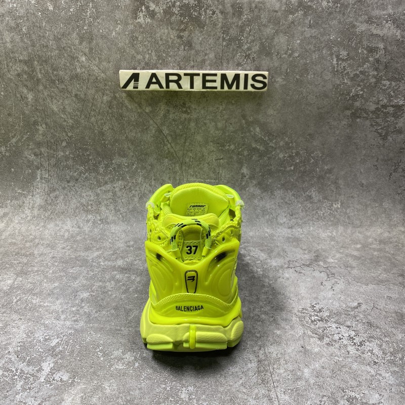 Balenciga Runner Sneaker in Neon Yellow