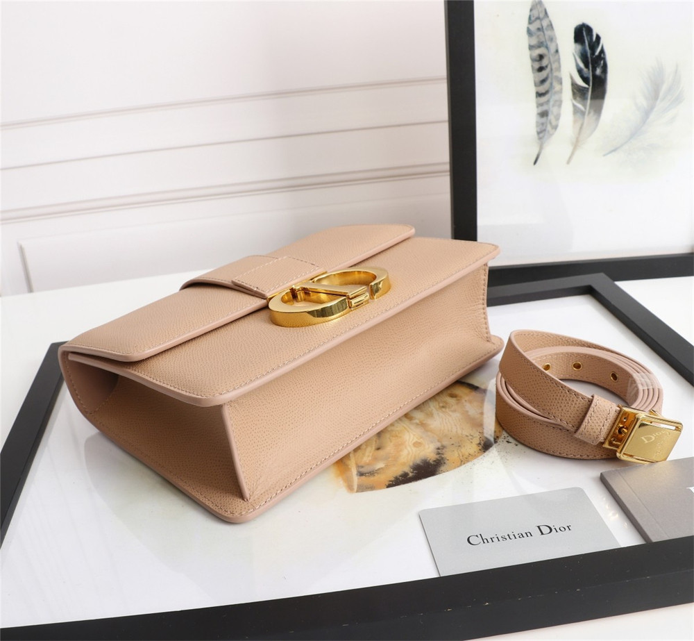 D*or 30 montaigne chain bag grained pink