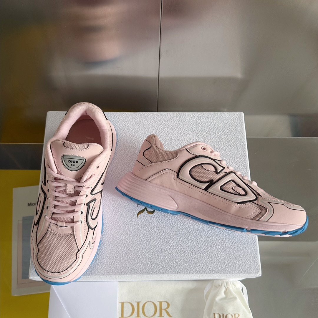 ua D*or b30 sneaker pale pink mesh and technical fabric