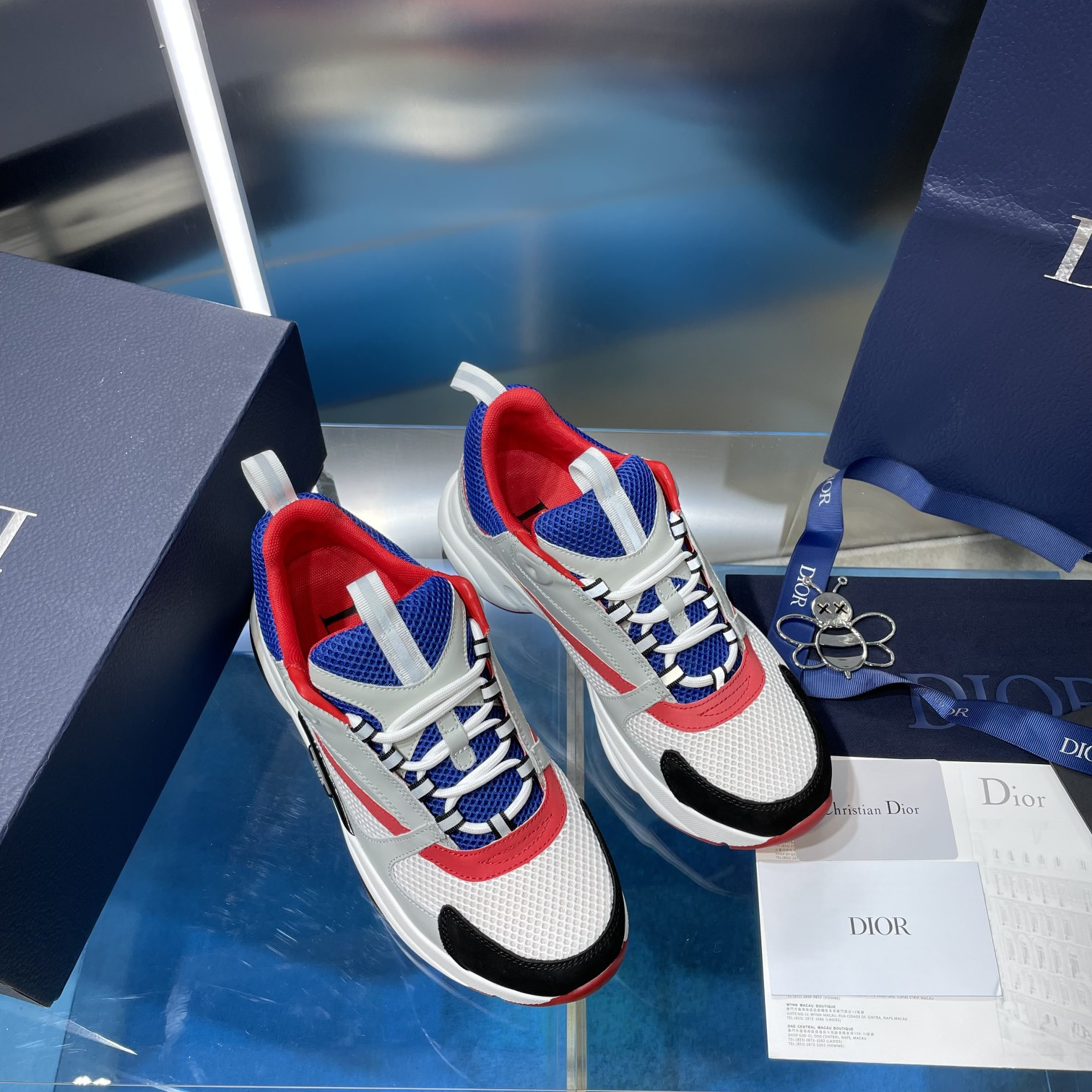 ua D*or b22 white and red sneaker