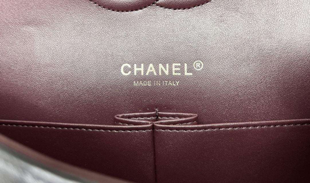 Ch*el classic 11.12 handbag tweed & gold-tone metal   6 × 9.9 × 2.5 in