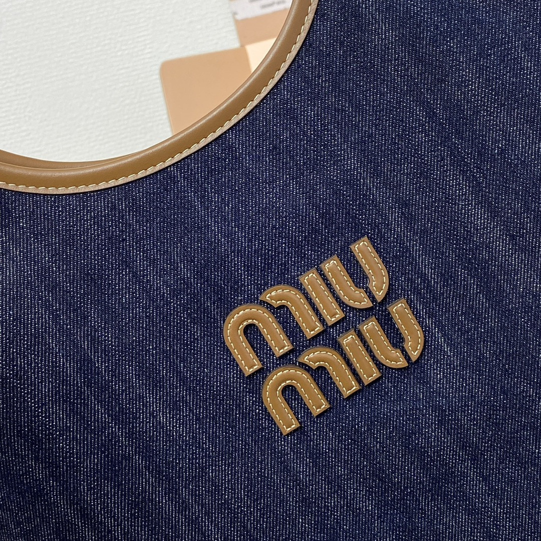 Miu Miu IVY denim bag 40x35cm