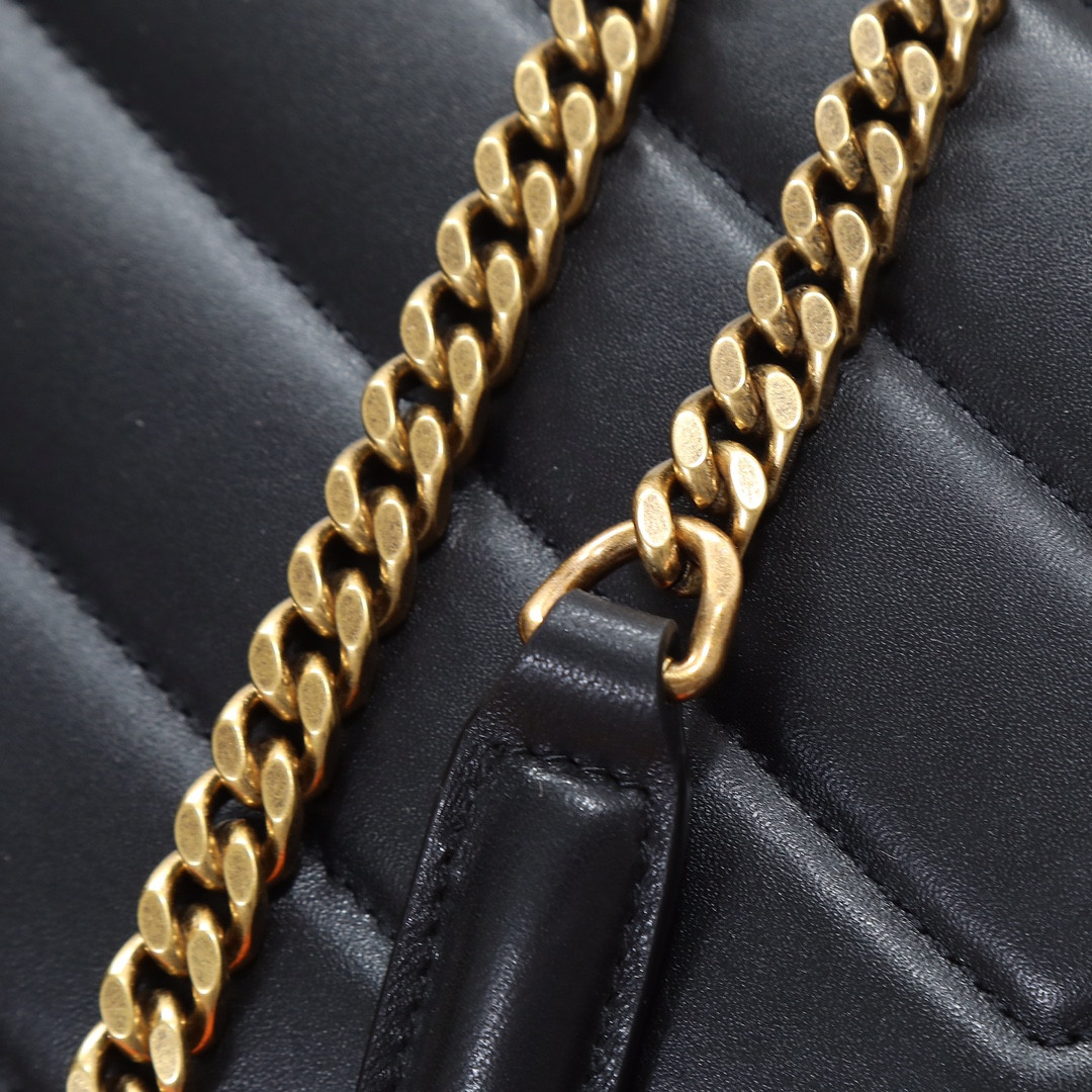 Y*L loulou medium in matelassÉ lambskin 29x17x8cm